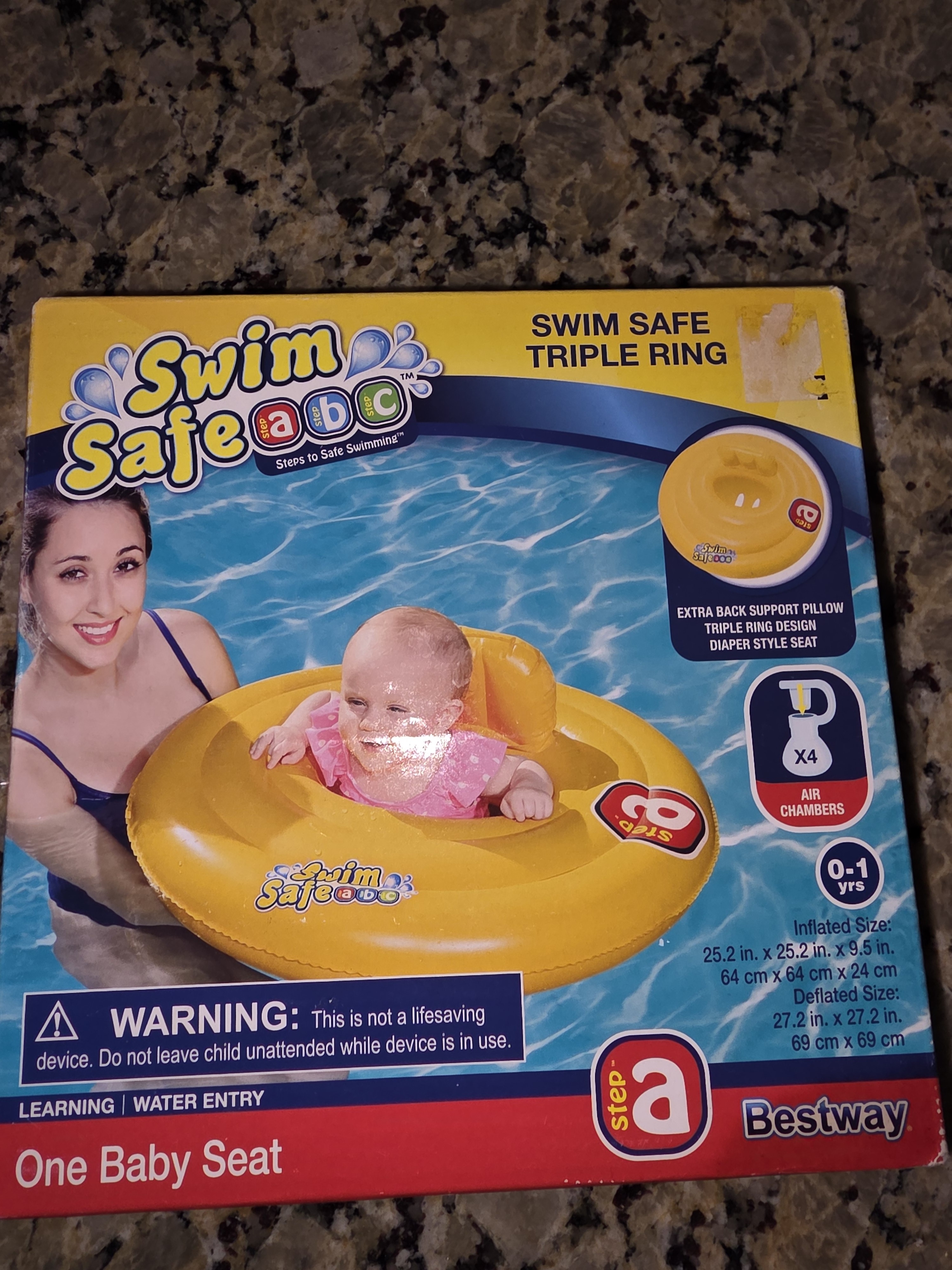 Swim Safe Baby Swim Ring Yellow